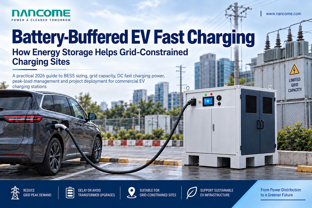 Battery-Buffered EV Fast Charging: How Energy Storage Helps Grid-Constrained Charging Sites