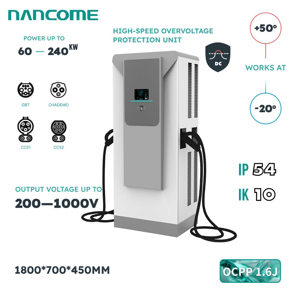Hot Sale 60kw/120kw/180kw IP54 Floor DC EV Efficient Cars Charging Stations