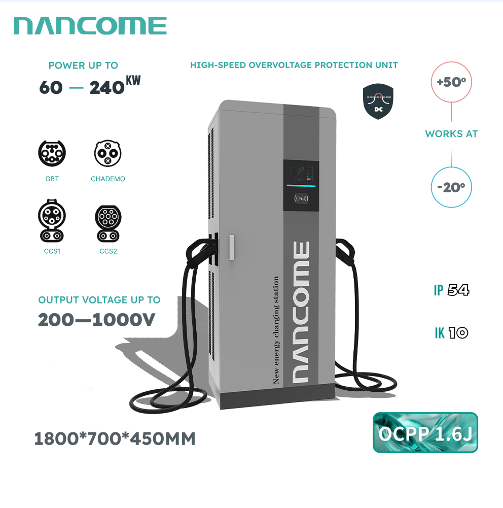 Hot Sale 60kw/120kw/180kw IP54 Floor DC EV Efficient Cars Charging Stations