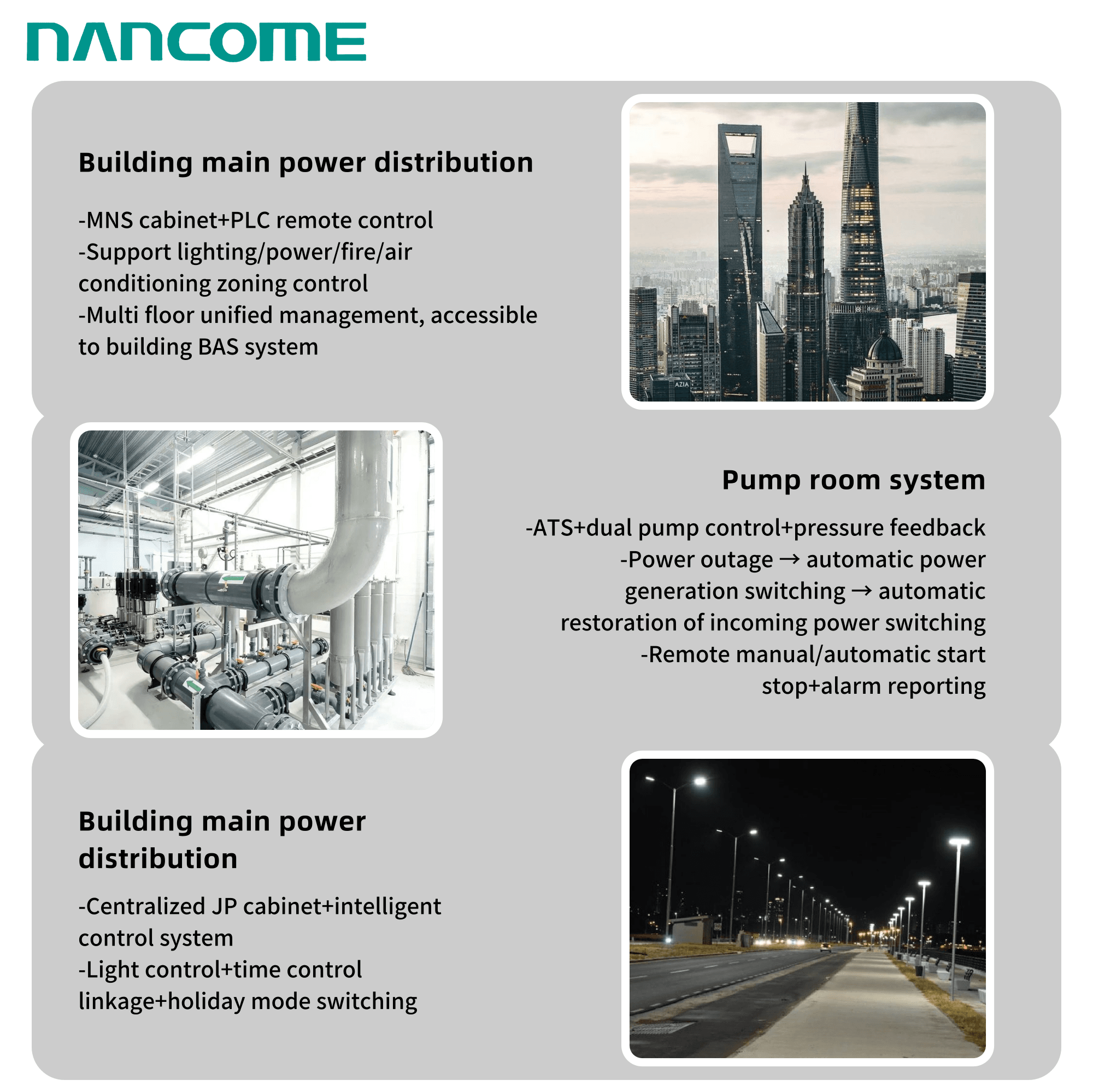 Nancome Power Distribution Cabinet for Large Manufacturing Facility
