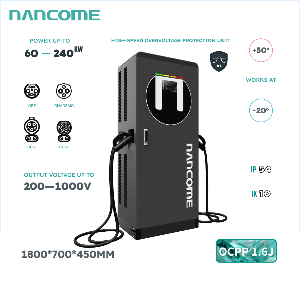 DC EV Charger 60kw/80kw/120kw/160kw/180kw/240kw Electric Vehicle Charging Station
