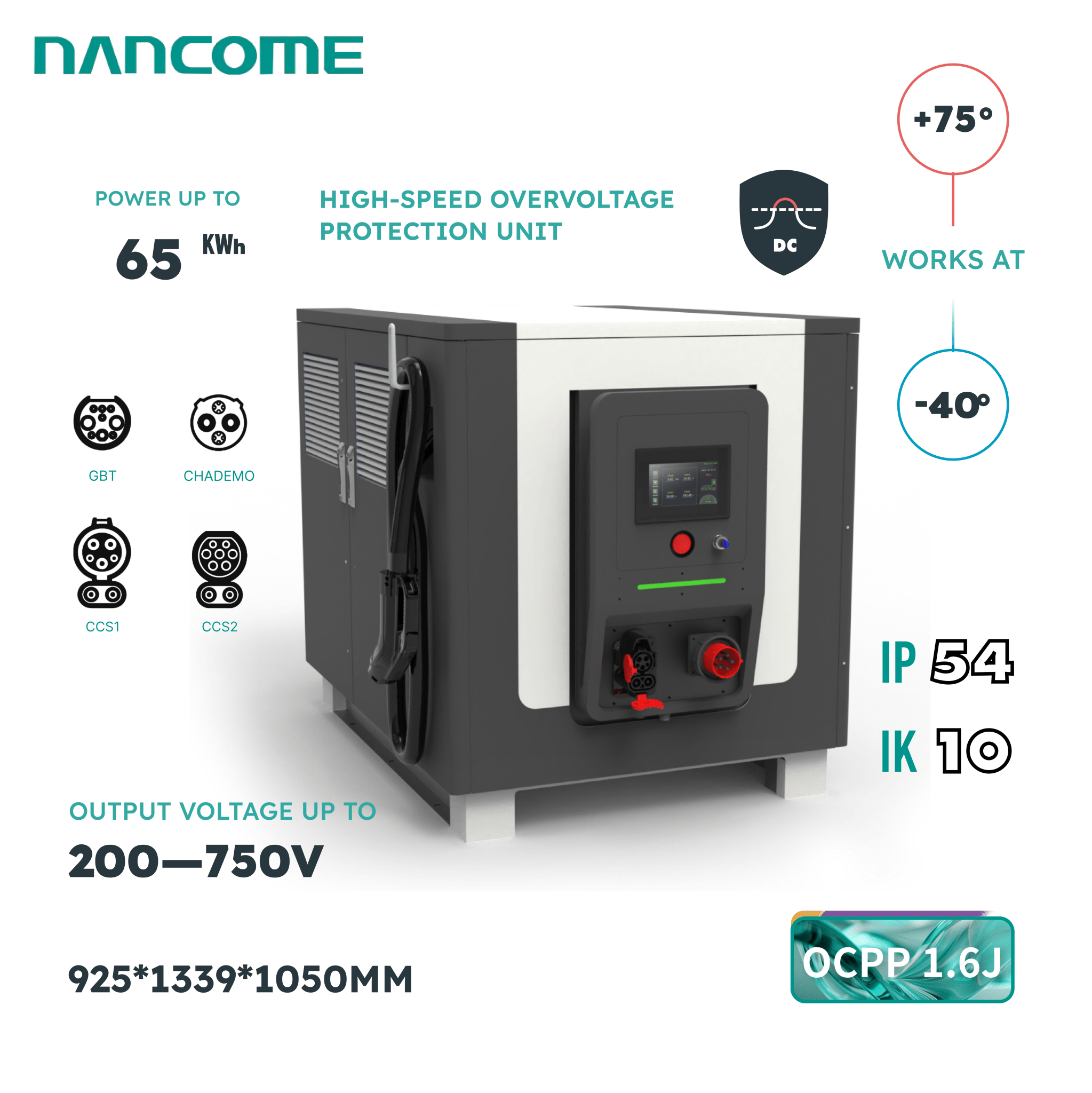 Commercial Portable Level 3 Mobile Rescue Battery Fast EV Charger Energy Storage Emergency Road Rescue DC Fast Charging Stations